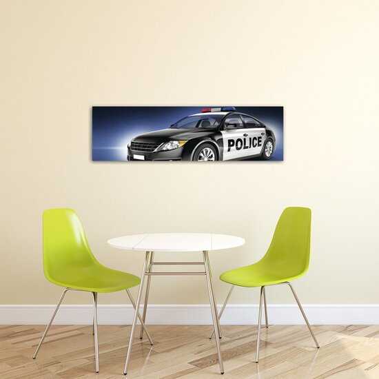 Police Car Canvas Schilderij PP20245O3