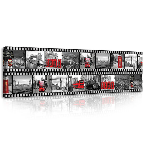 Film Strip from London Canvas Schilderij PP10455O3