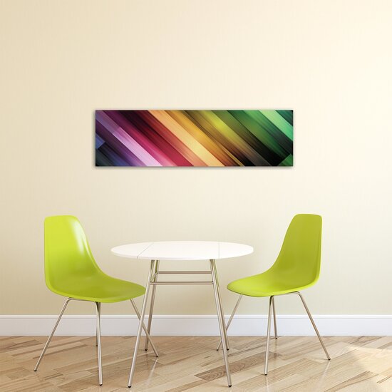 Rainbow Stripes Canvas Schilderij PP20187O3
