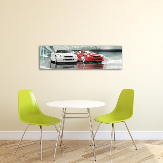 Luxurious Cars Showroom  Canvas Schilderij PP20257O3