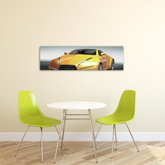 Yellow Car Canvas Schilderij PP20259O3