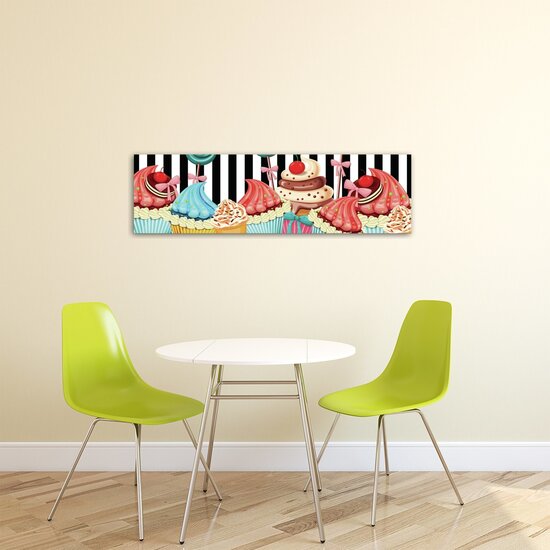 Pin Up Cupcakes Canvas Schilderij PP20230O3