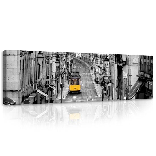 Yellow Tram Canvas Schilderij PP10330O3