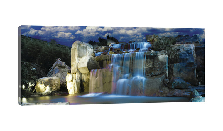 Blue Waterfall Canvas Schilderij PP20014O3