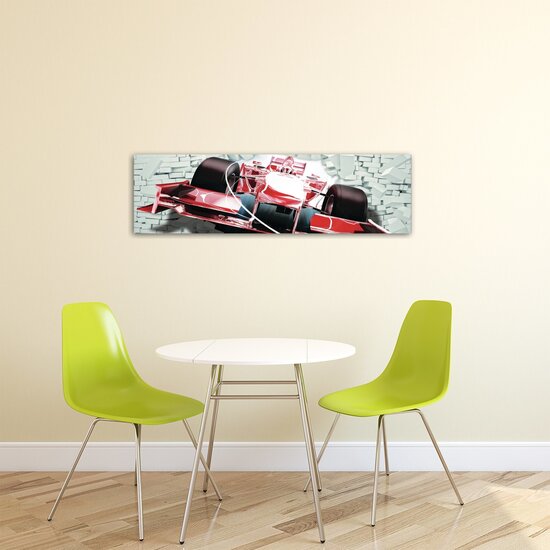 Red Formula 1 3D F1 Canvas Schilderij PP20240O3