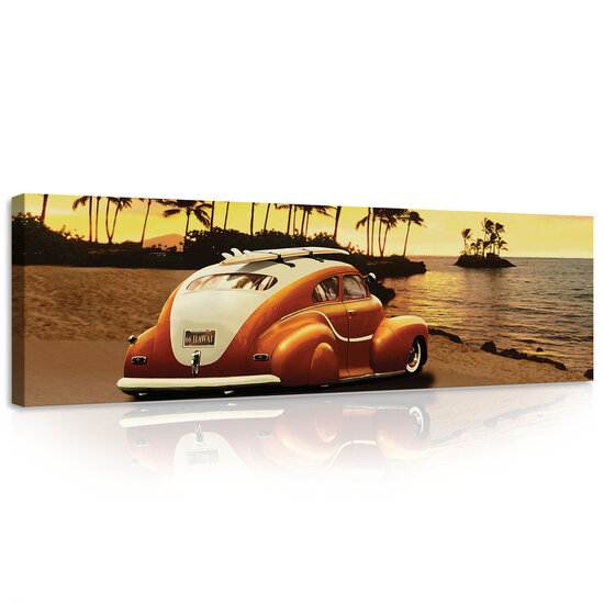 Beetle on the Beach Canvas Schilderij PP20317O3