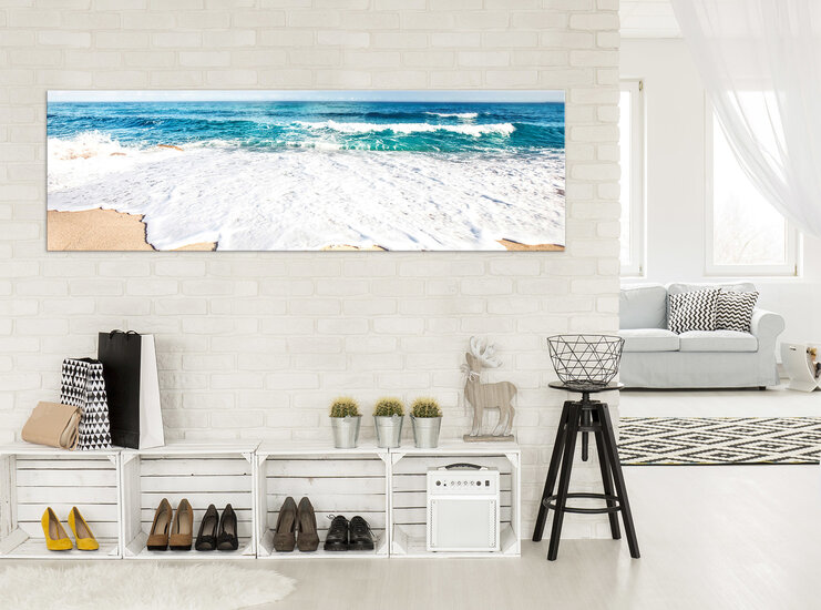 Beach and Peaceful Ocean Canvas Schilderij PP10218O3