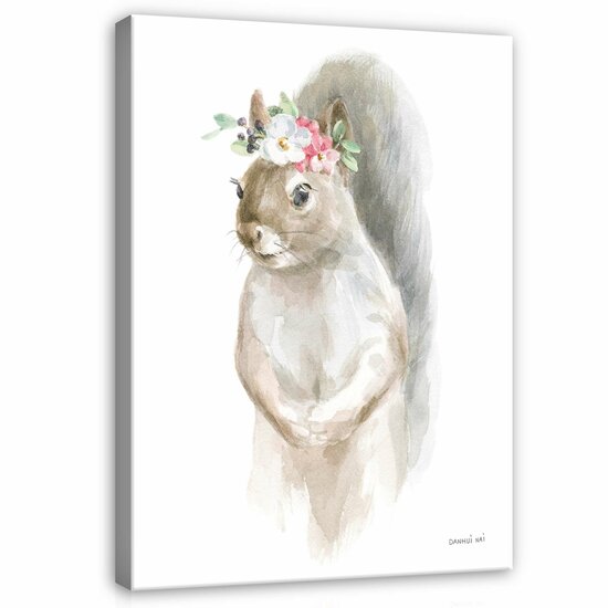 For Children Animals Squirrel Fairytales Canvas Schilderij PP14396O1