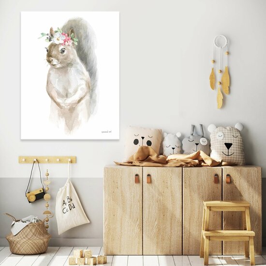For Children Animals Squirrel Fairytales Canvas Schilderij PP14396O1