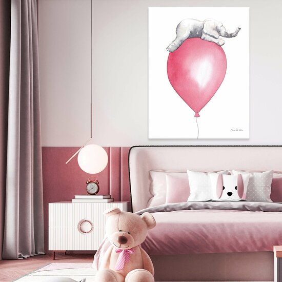 For Children Animals Elephant Balloon Canvas Schilderij PP14393O1