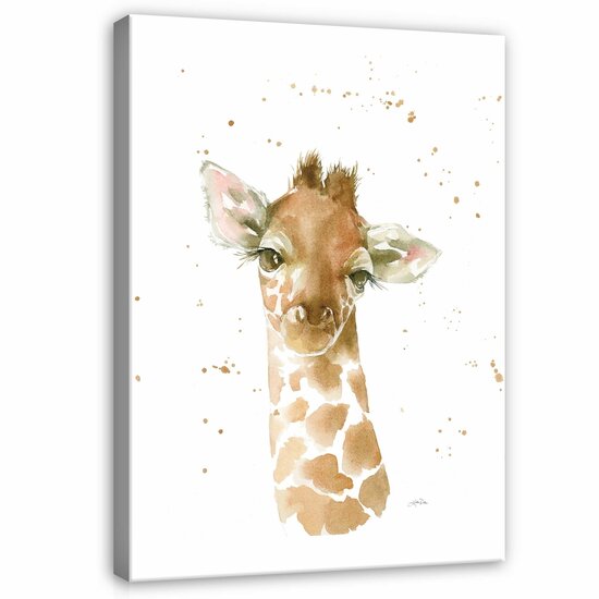 For Children Animals Giraffe Fairytale Canvas Schilderij PP14387O1