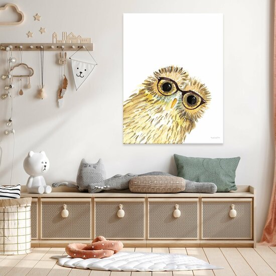 For Children Animals Fairytales Owl Canvas Schilderij PP14382O1
