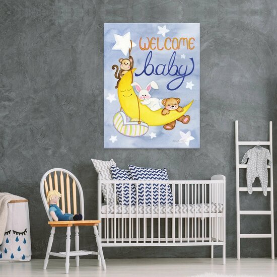 For Children Stars Animals Sky Canvas Schilderij PP14379O1