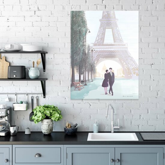 Cities Paris Characters Couples Canvas Schilderij PP14352O1