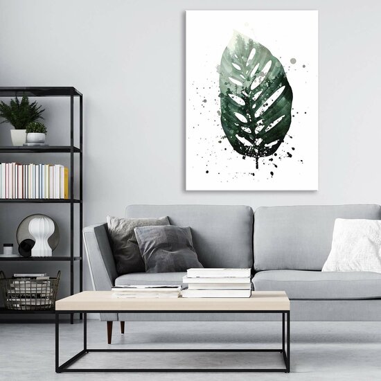 Leaf forest fog Canvas Schilderij PP13754O1