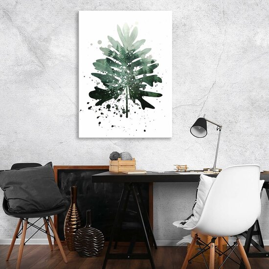 Leaf forest fog Canvas Schilderij PP13753O1