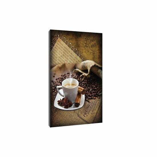 Coffee Beans and Spices Canvas Schilderij PP20218O1