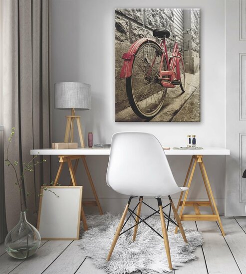Red bicycle Canvas Schilderij PP11964O1