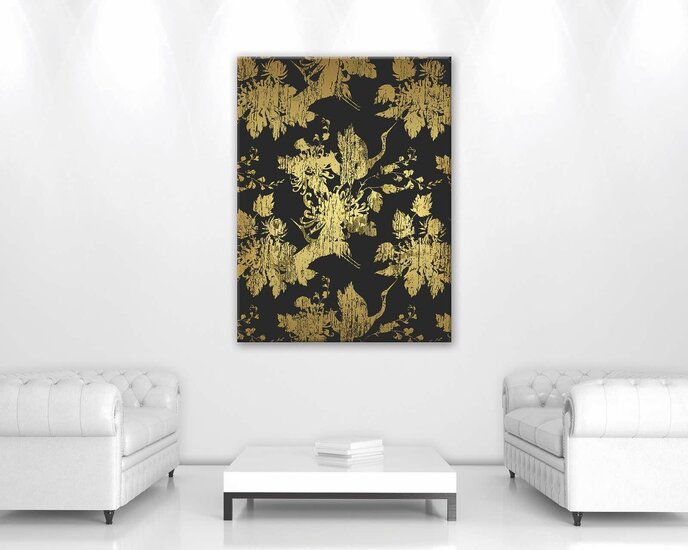 Golden pattern Canvas Schilderij PP11956O1