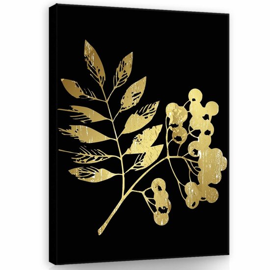 Gold Rowanberry Canvas Schilderij PP11955O1