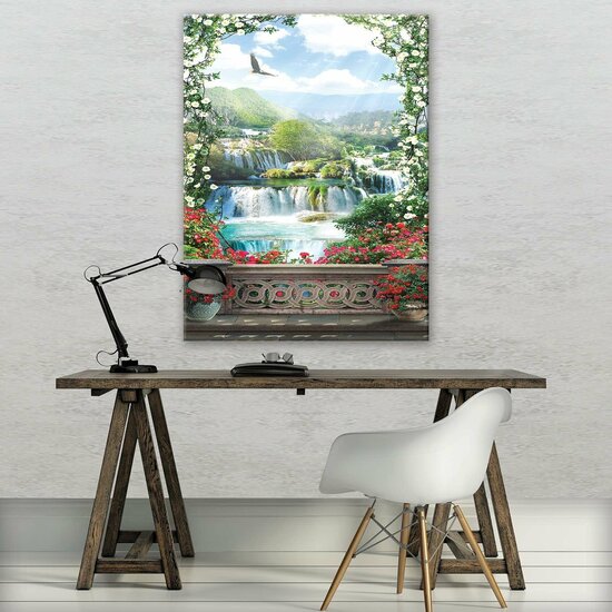 Waterfall Canvas Schilderij PP11427O1