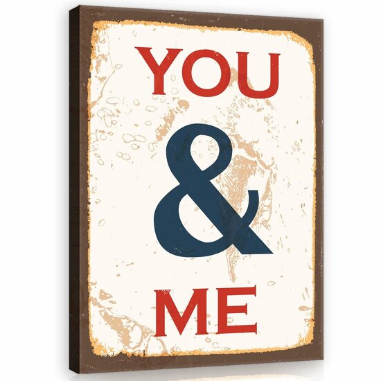 You and Me Canvas Schilderij PP11445O1