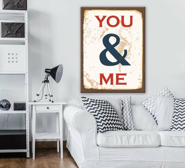 You and Me Canvas Schilderij PP11445O1