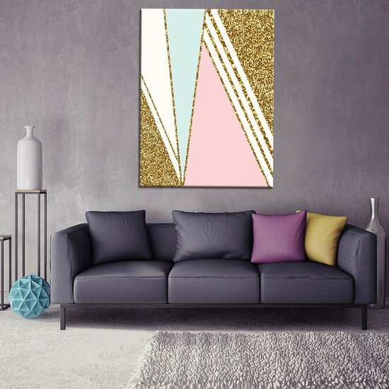 Geometric Abstract Canvas Schilderij PP10755O1