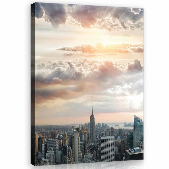 Sunny Sky over New York Canvas Schilderij PP10473O1