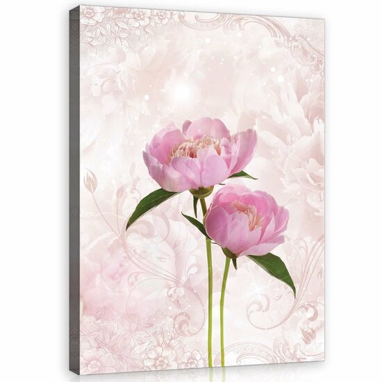 Pink Peony Canvas Schilderij PP10295O1