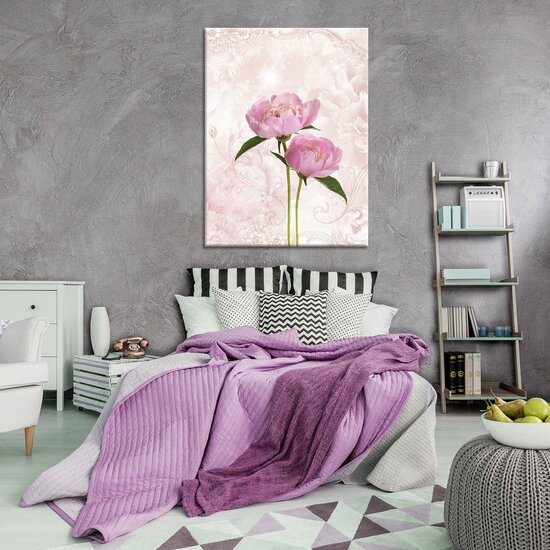 Pink Peony Canvas Schilderij PP10295O1