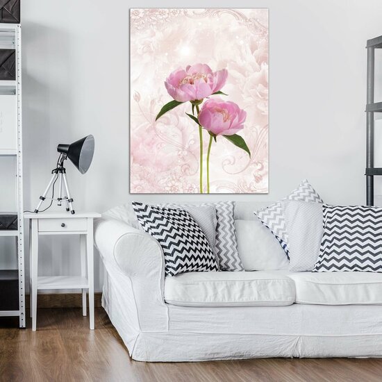 Pink Peony Canvas Schilderij PP10295O1