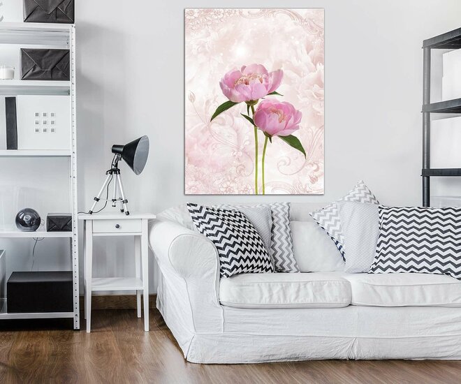 Pink Peony Canvas Schilderij PP10295O1