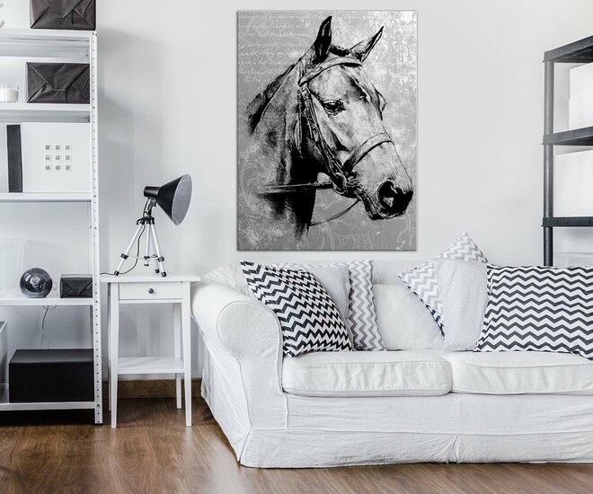 Vintage horse Canvas Schilderij PP10146O1