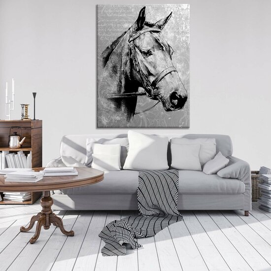 Vintage horse Canvas Schilderij PP10146O1