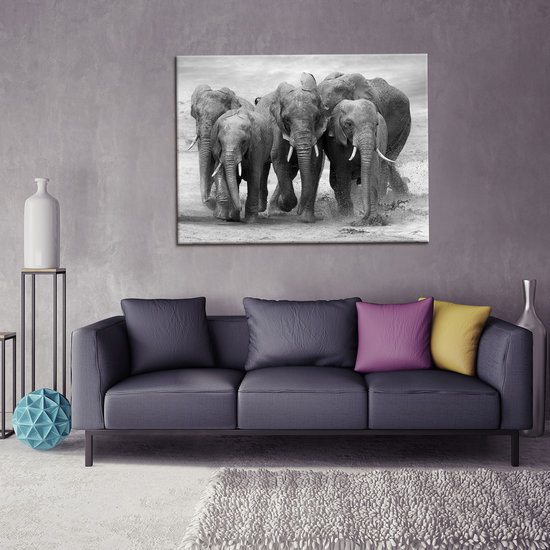 Elephants Canvas Schilderij PP11578O1