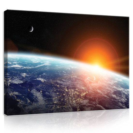 View of earth from outer space Canvas Schilderij PP11793O1