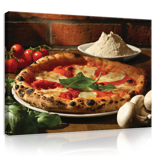 Italian Breeze Pizza Canvas Schilderij PP20224O1