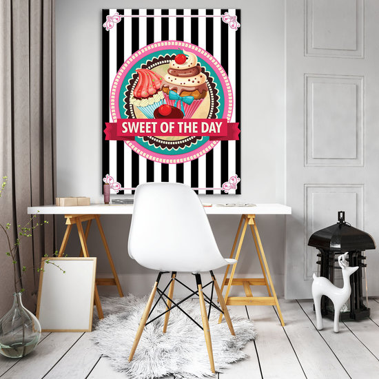 Pin Up Cupcakes Canvas Schilderij PP20223O1