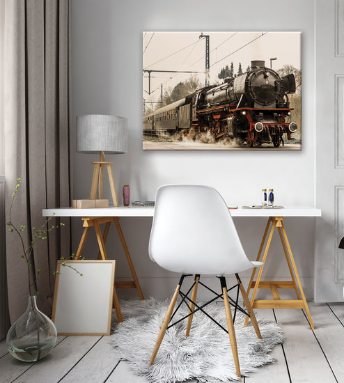 Steam locomotive Canvas Schilderij PP11388O1