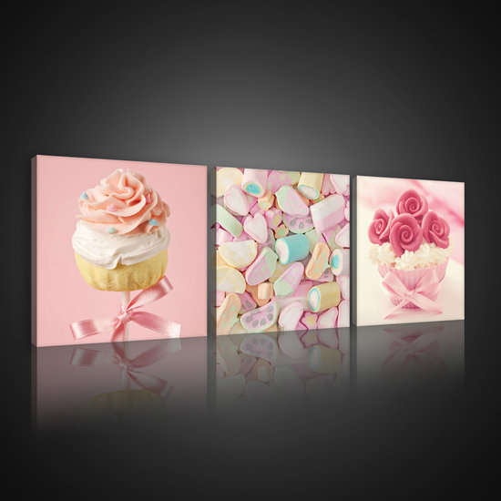 Colourful Sweets Canvas Schilderij PS10565S13