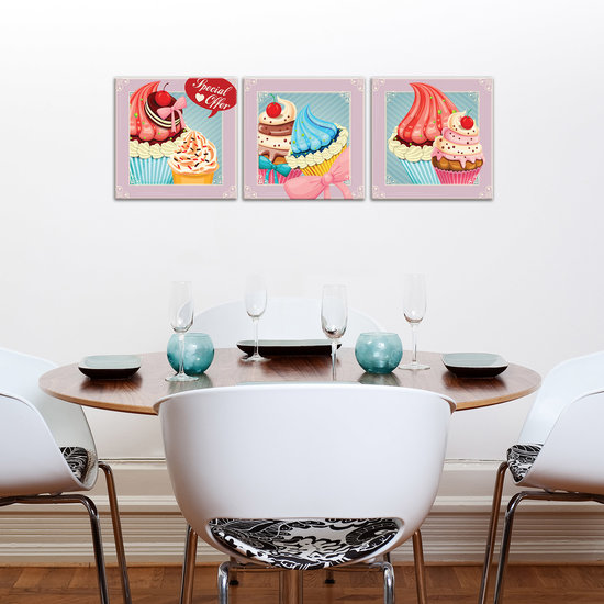Pin Up Style Sweets Canvas Schilderij PS10558S13