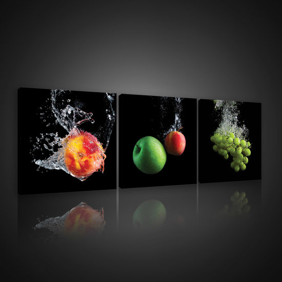 Fruits in Water Canvas Schilderij PS10550S13