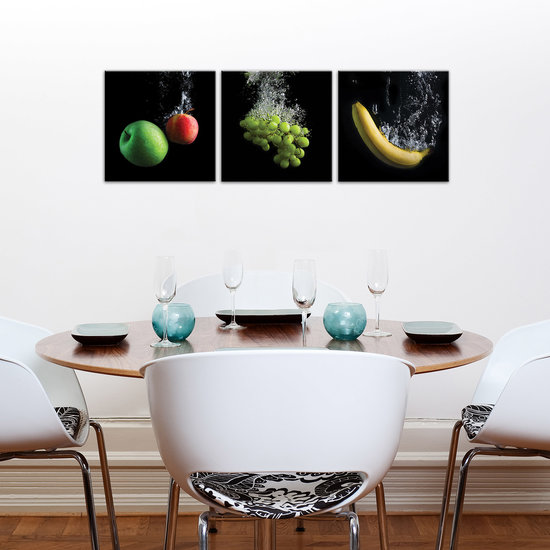 Apple-Grapes-Banana Canvas Schilderij PS10548S13