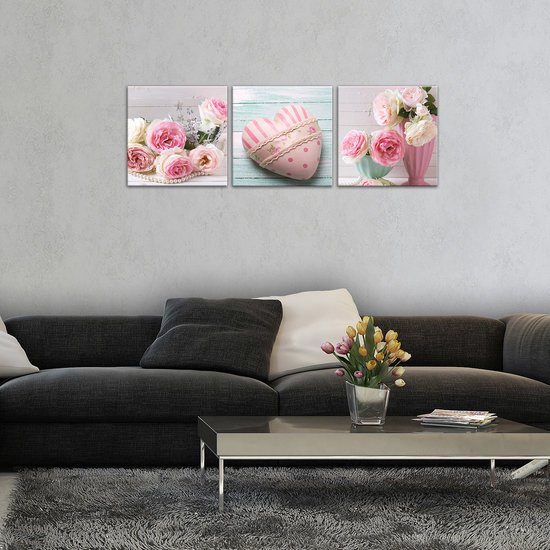 Pink Love Canvas Schilderij PS10543S13