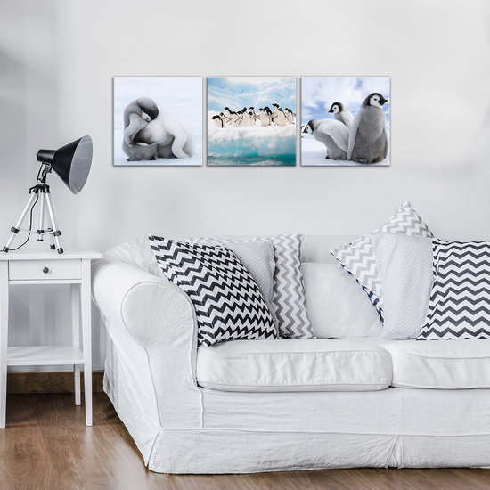 Penguins Canvas Schilderij PS10536S13