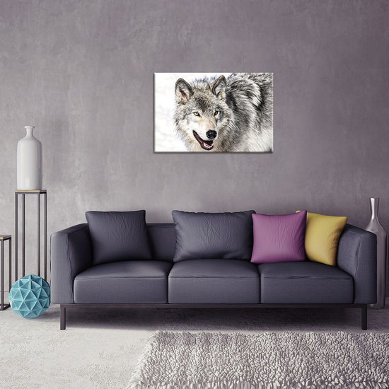Snow Wolf Canvas Schilderij PP20307O4