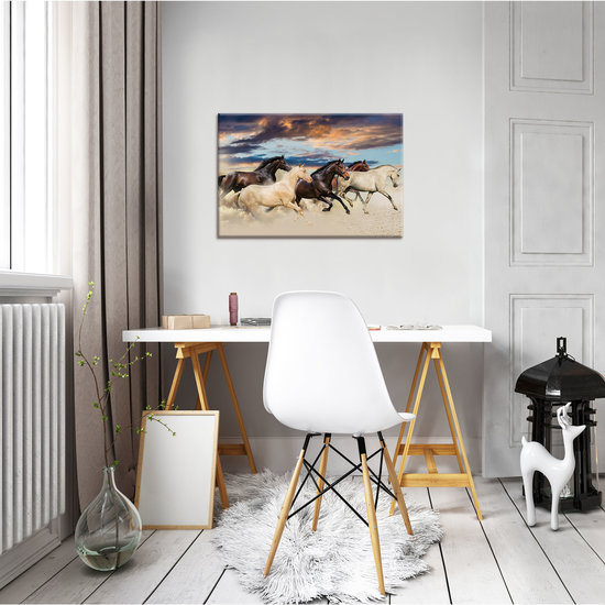 Galloping Mustangs Canvas Schilderij PP20305O4