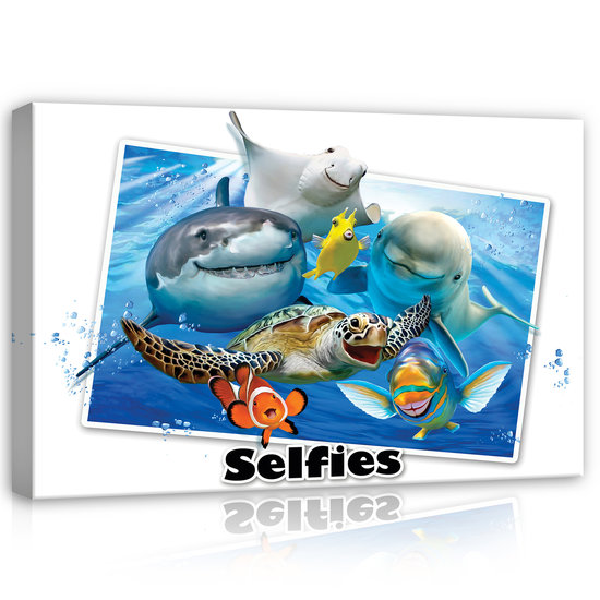 Ocean- Selfies Canvas Schilderij PP12810O4