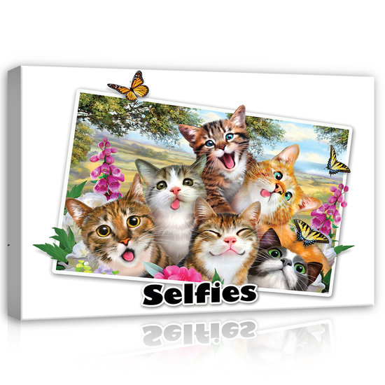 Cats- Selfies Canvas Schilderij PP12805O4